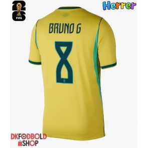 Brasilien Bruno Guimaraes #8 Hjemmebanetrøje VM 2026 Kort ærmer Brasilien Bruno Guimaraes #8 Hjemmebanetrøje VM 2026 Kort ærmer